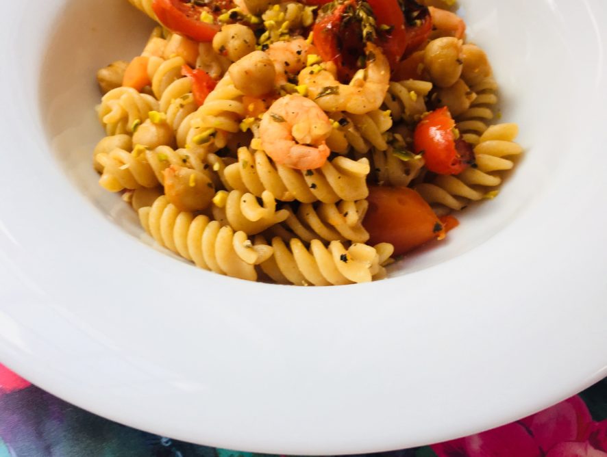 Fusilli ceci e gamberi